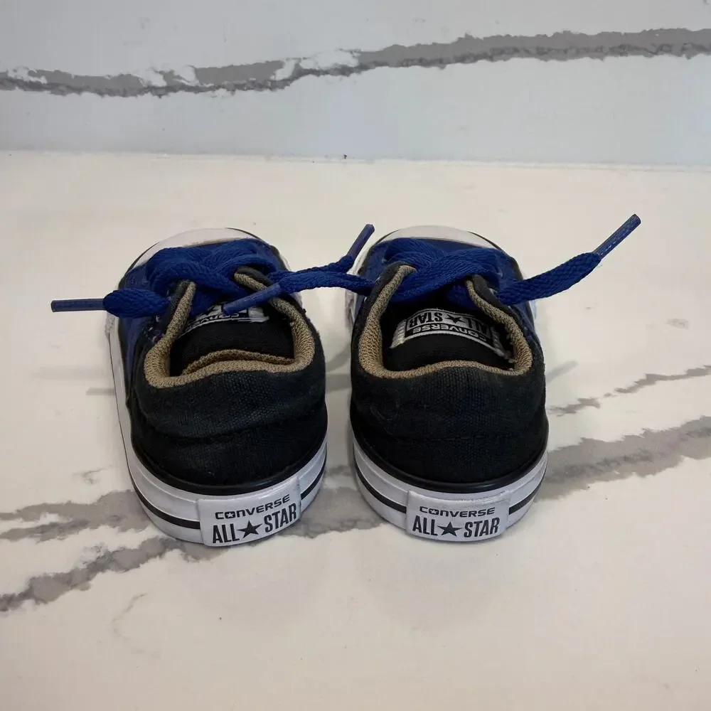 Baby Converse All Star Size 3‎ Blue Black Low Top Sneakers Tennis Shoes
